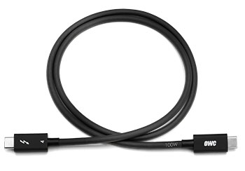 owc thunderbolt 4 cable coiled