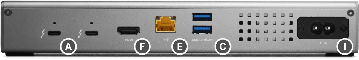 owc thunderbolt go dock back with labels