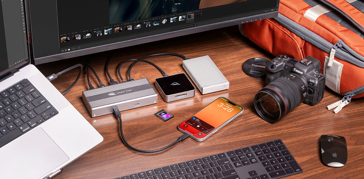 OWC USB4 Hub 摄影师生活方式