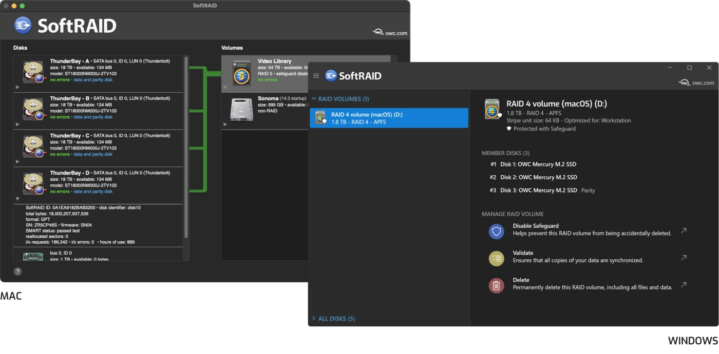 softraid mac windows